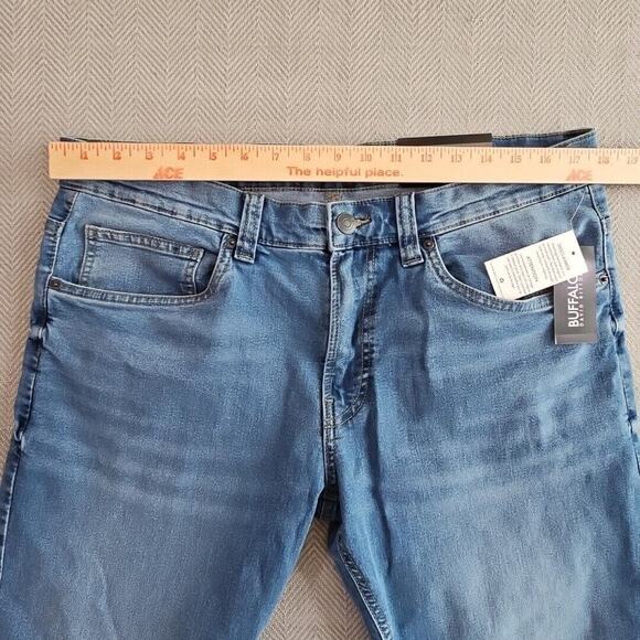 Buffalo David Bitton Ash Jeans Men's Size W34 L32 Light Blue Slim Fit NWT - Picture 5 of 16